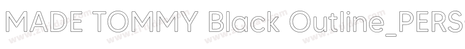 MADE TOMMY Black Outline_PERSONAL USE字体转换